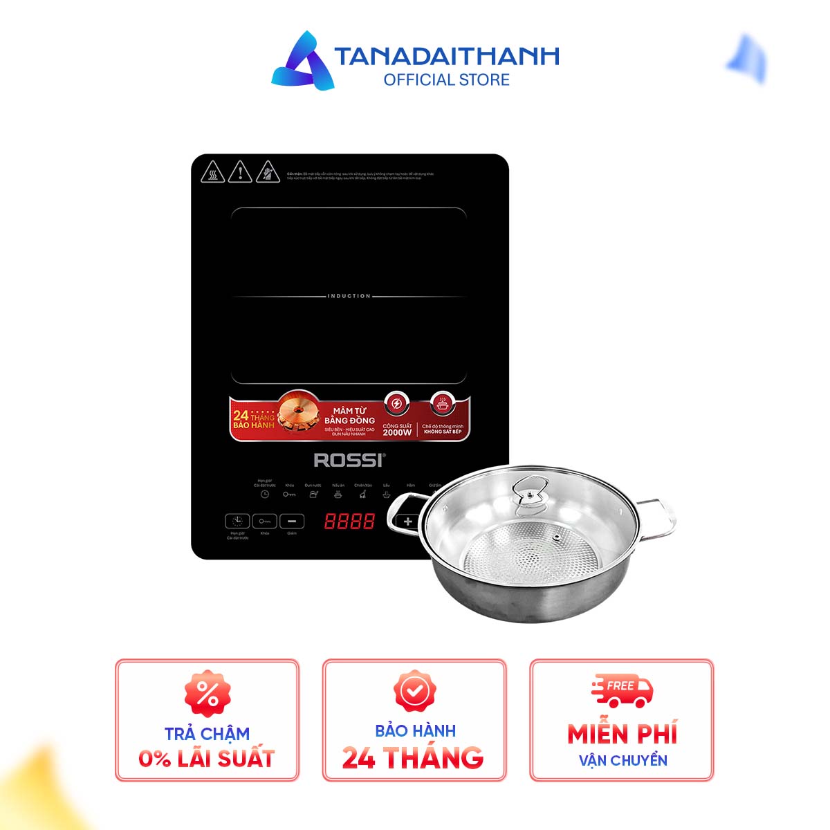 Bếp từ đơn Rossi RS1020CE01