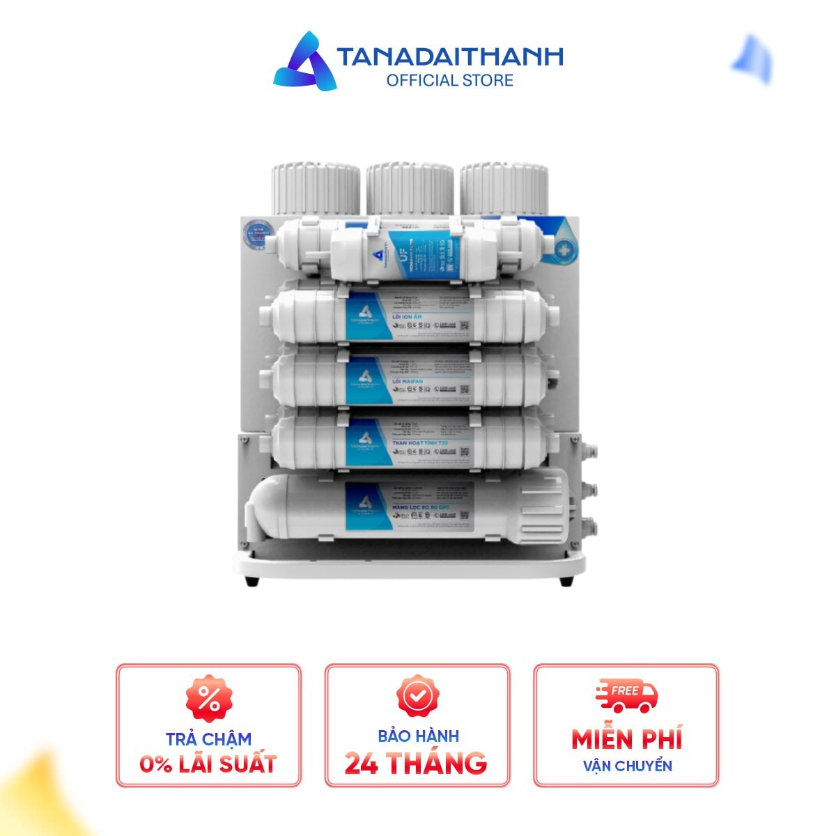 Máy Lọc Nước RO Rossi Core TA-210U0 10 Lõi – Công Nghệ RO – Bổ Sung Khoáng – Uống Trực Tiếp